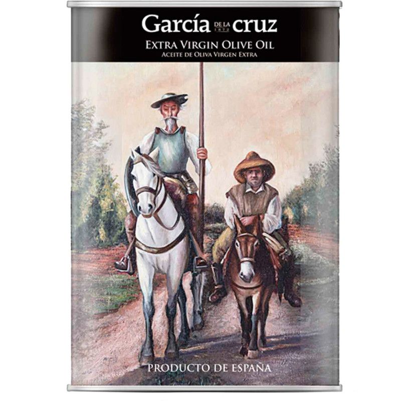 Aceite de Oliva Virgen Extra lata Quijote y Sancho óleo selección 500ml