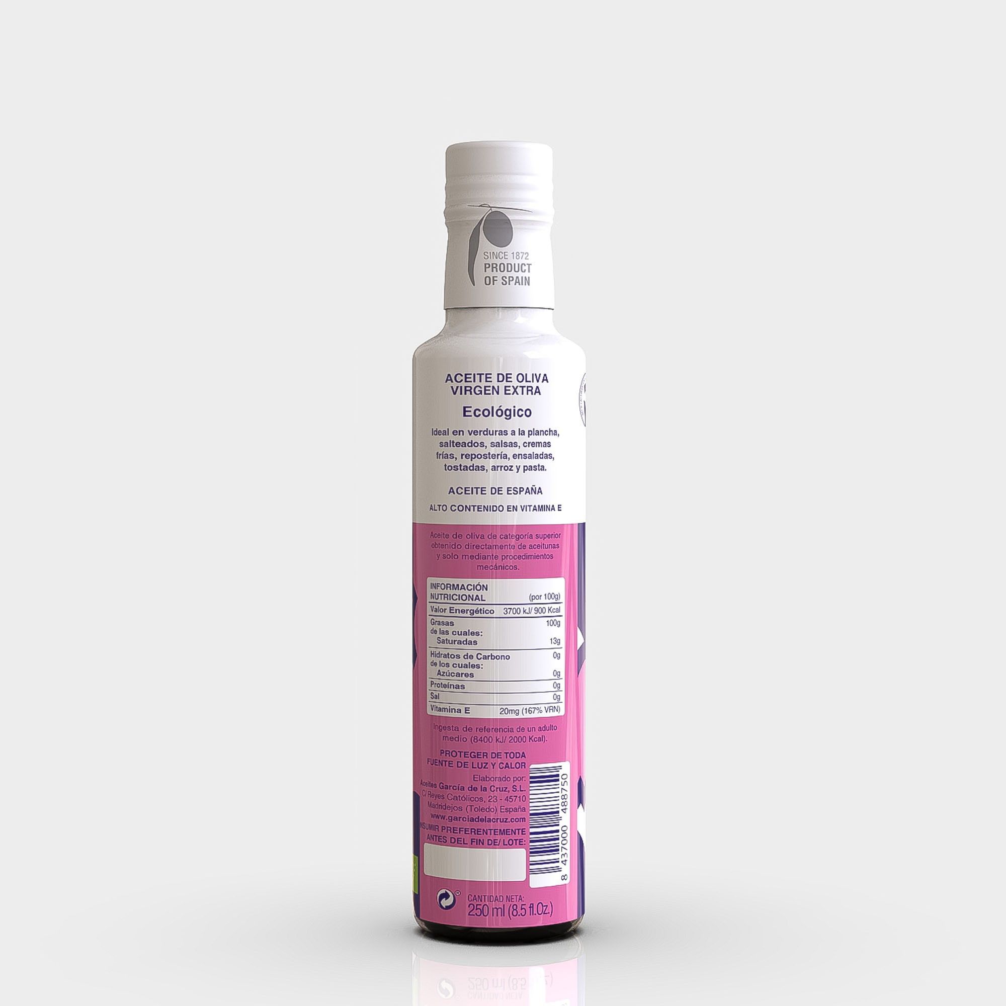 Arbequina ecológico - 250 ml cristal