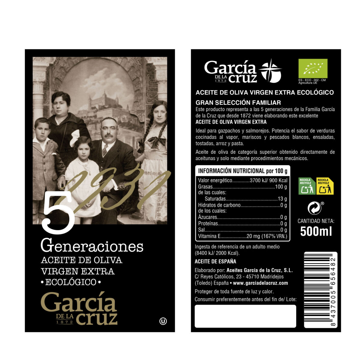Cinco Generaciones García de la Cruz 500ml