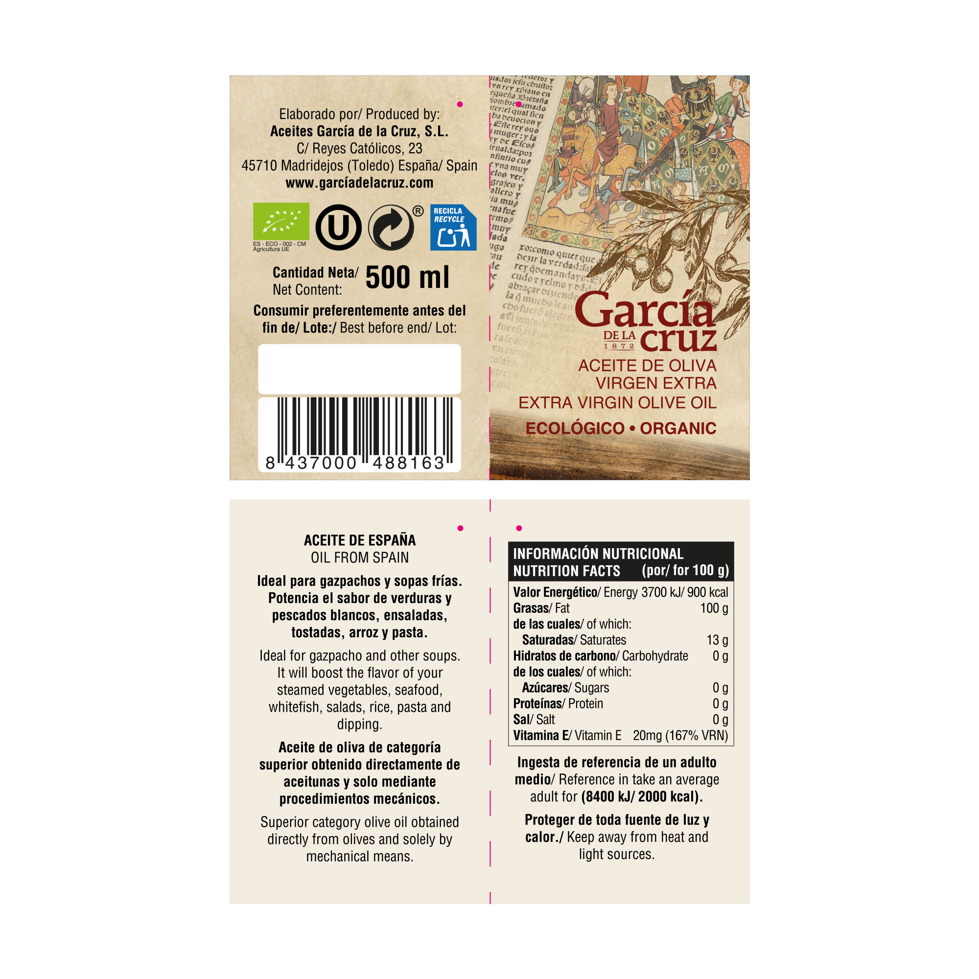 Ánfora Cerámica García de la Cruz 500ml - Imagen 2