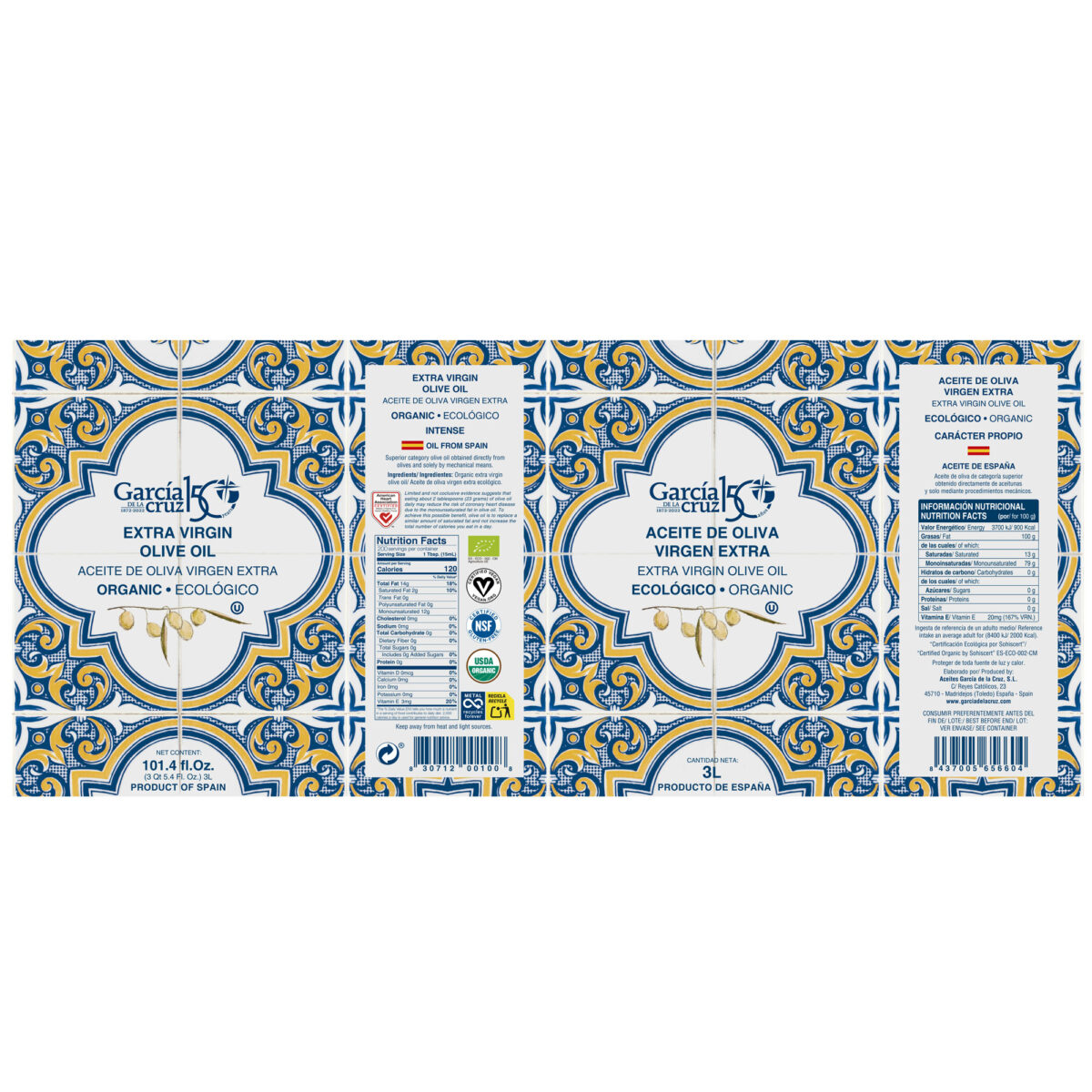 Aceite de Oliva Virgen Extra Master Miller 3L