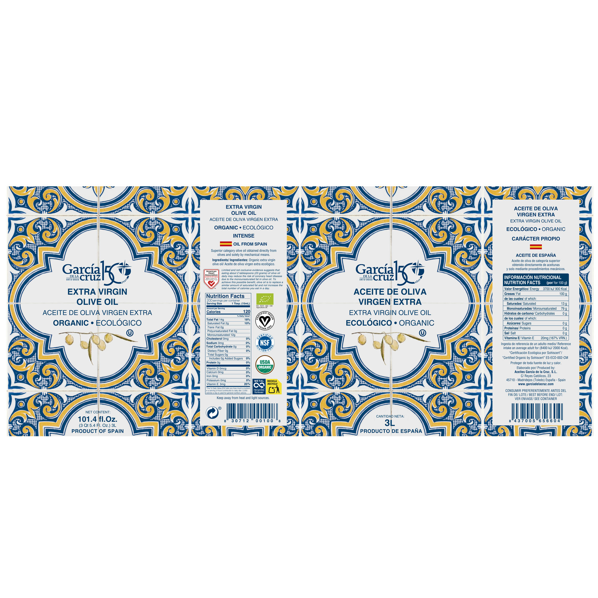 Aceite de Oliva Virgen Extra Master Miller 3L - Imagen 2