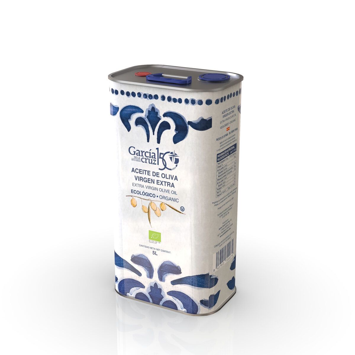 Aceite de Oliva Virgen Extra Ecológico 5L lata