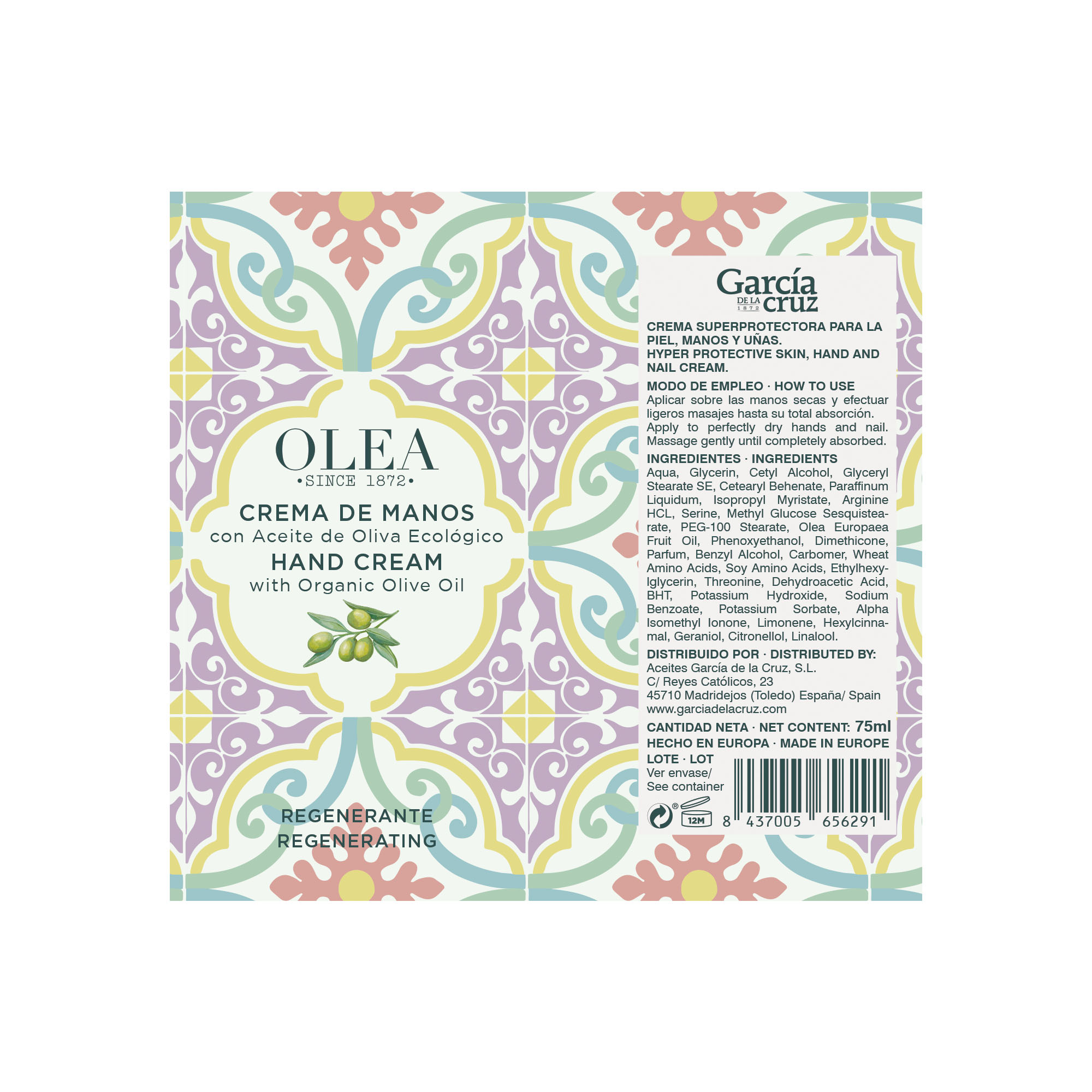 Crema de Manos con Aceite de Oliva - Imagen 2