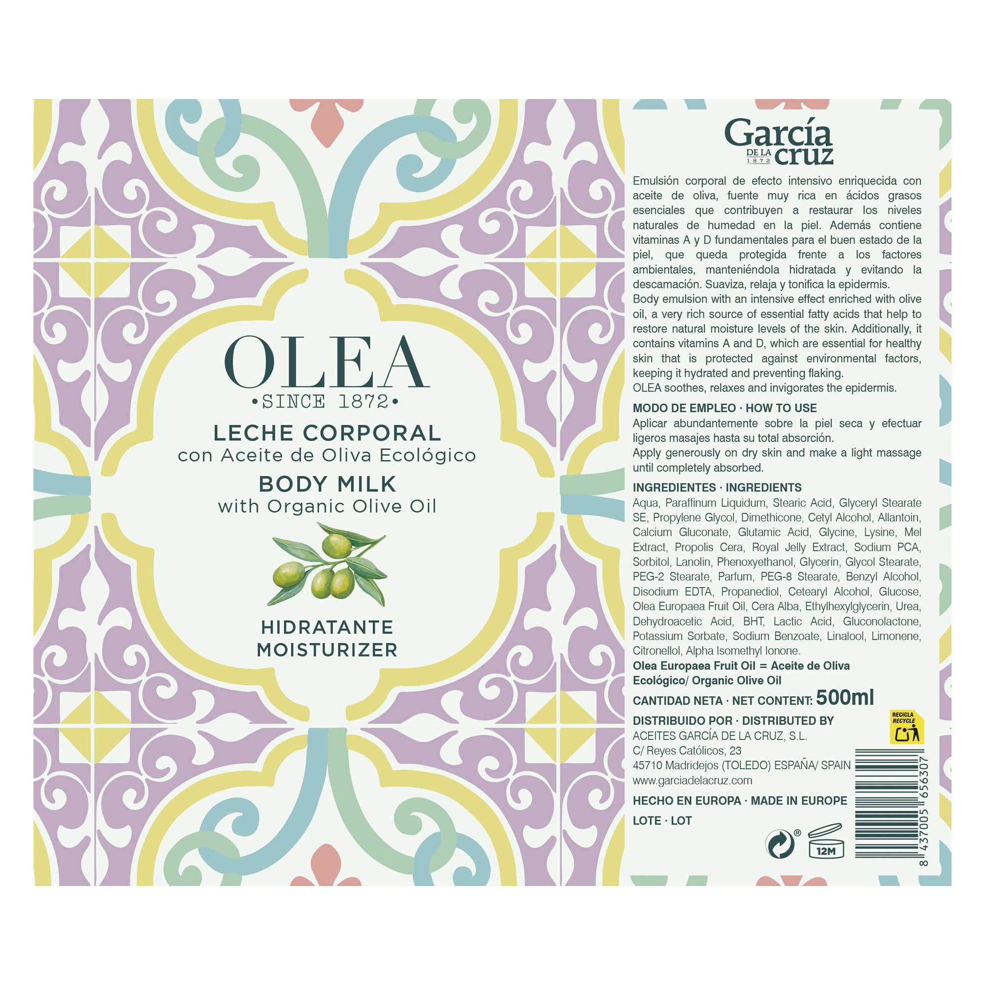 Crema Corporal con Aceite de Oliva - Imagen 2