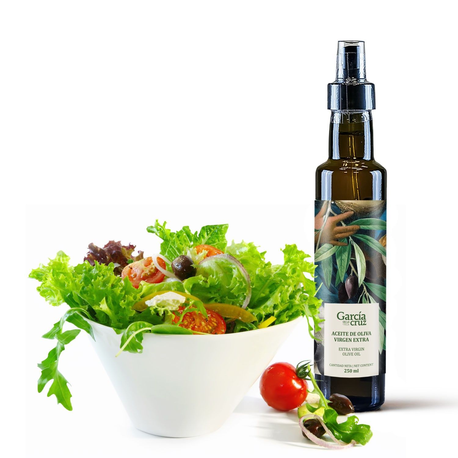 Aceite de oliva virgen extra pulverizado - 250ml cristal