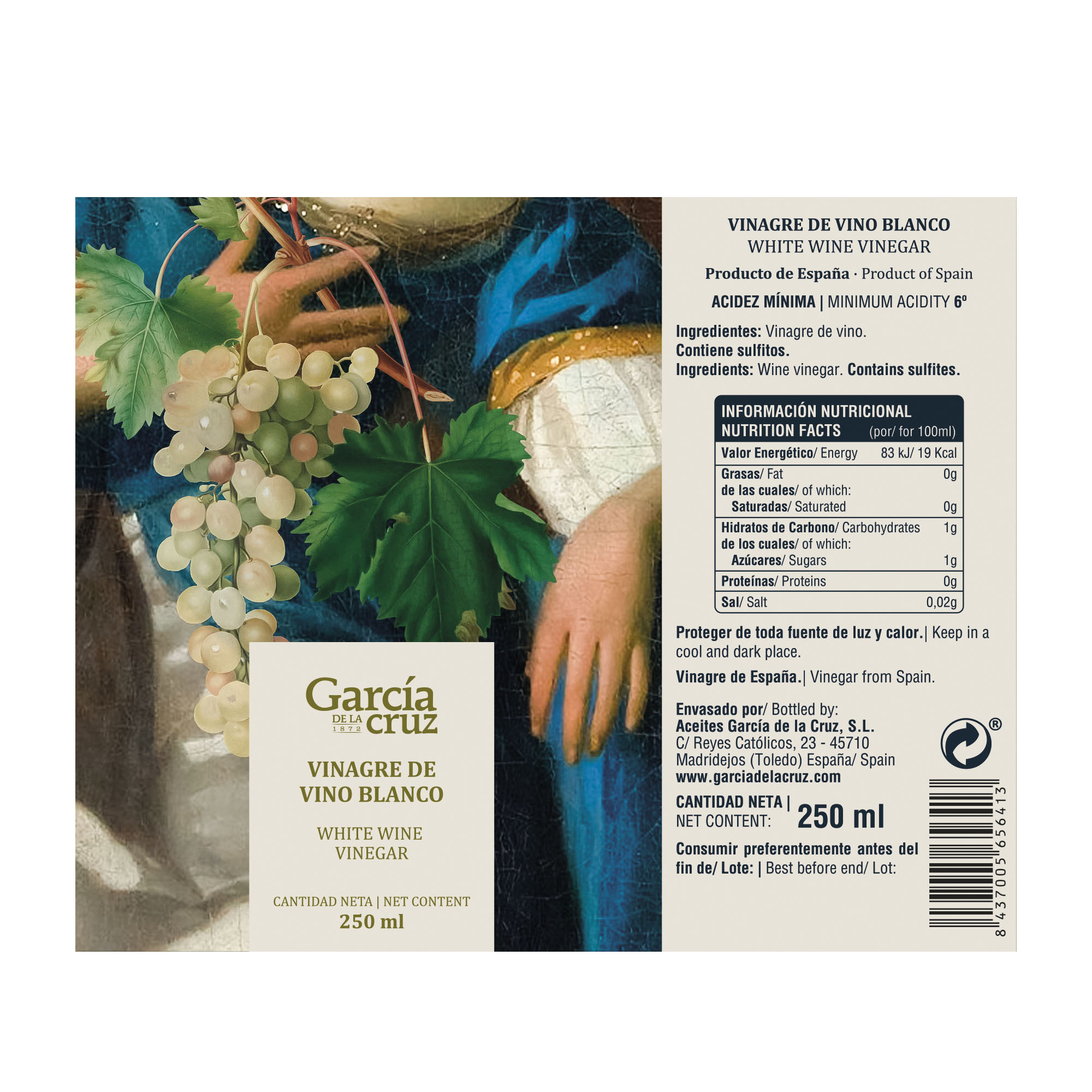 Vinagre de Vino Blanco pulverizado 250ml - Imagen 2