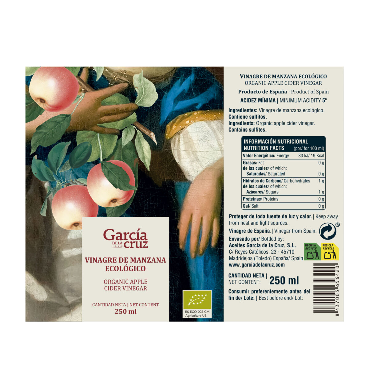 Vinagre de Manzana Ecológico 250ml