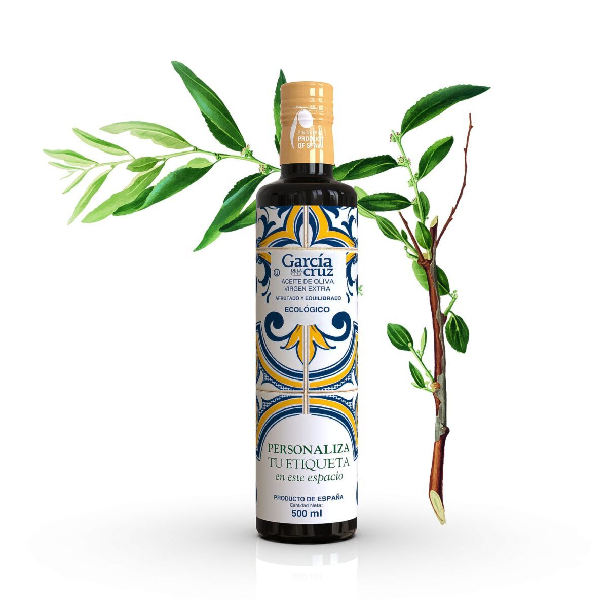 ¡Personaliza tu botella! - Aceite de oliva virgen extra Premium Ecológico- 500ML