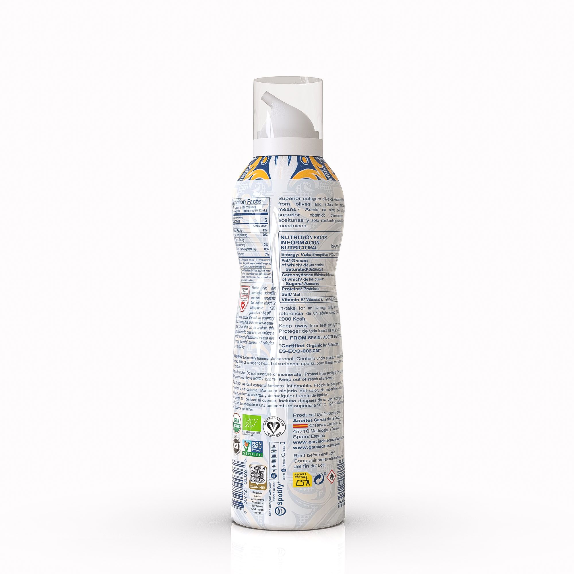 Aceite de Oliva Virgen Extra Ecológico en spray - Imagen 3