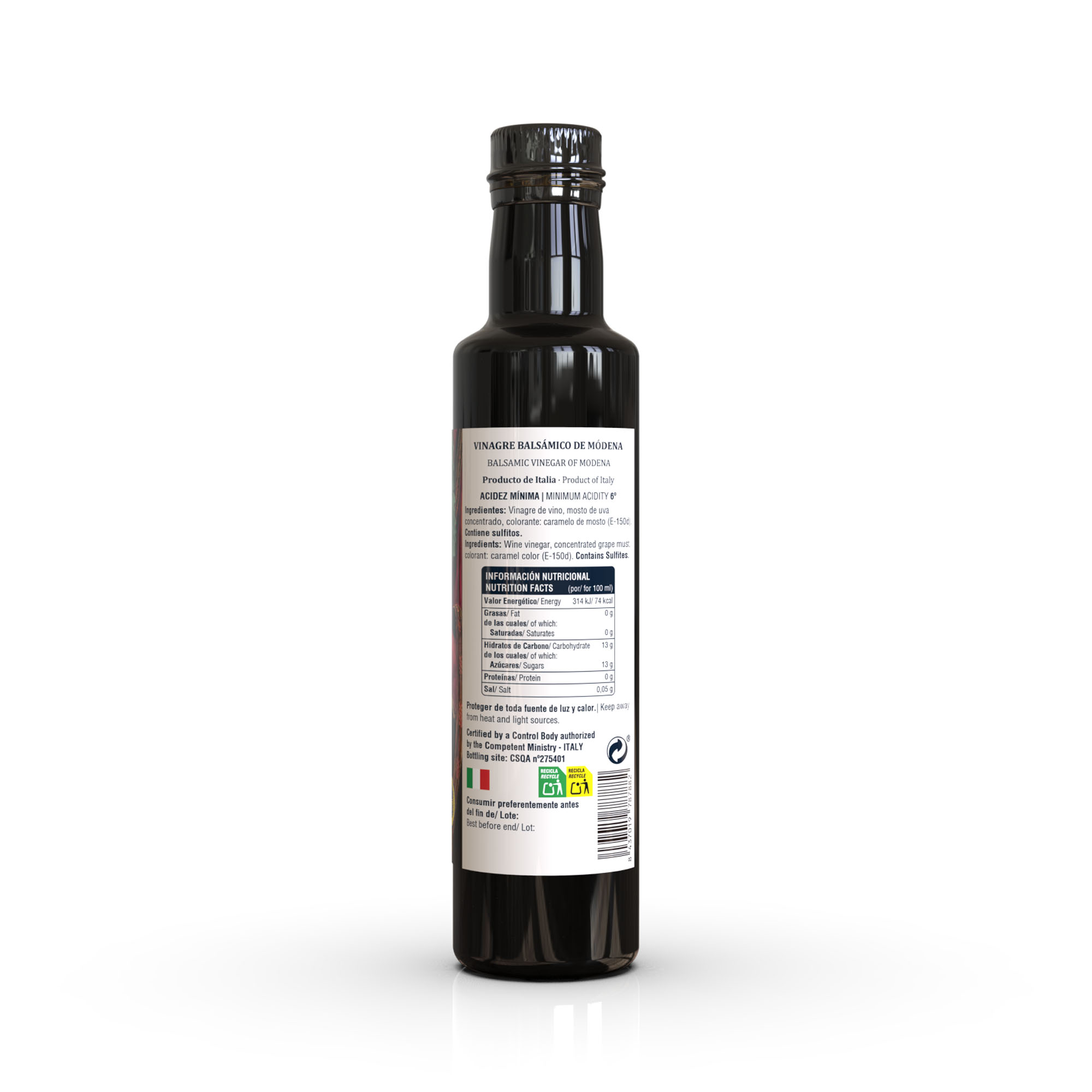 Vinagre Balsámico de Módena IGP 250ml - Imagen 3