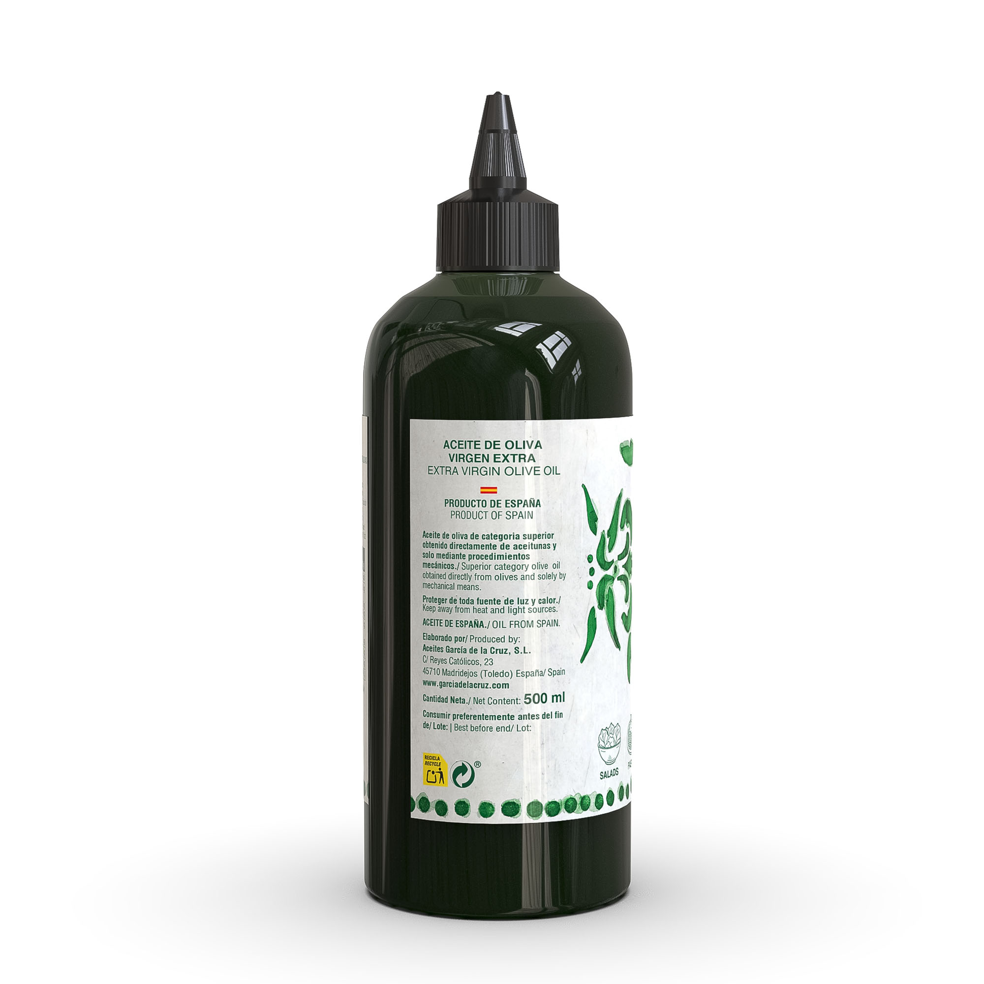 Biberón Aceite de Oliva Virgen Extra 500ml - Imagen 3