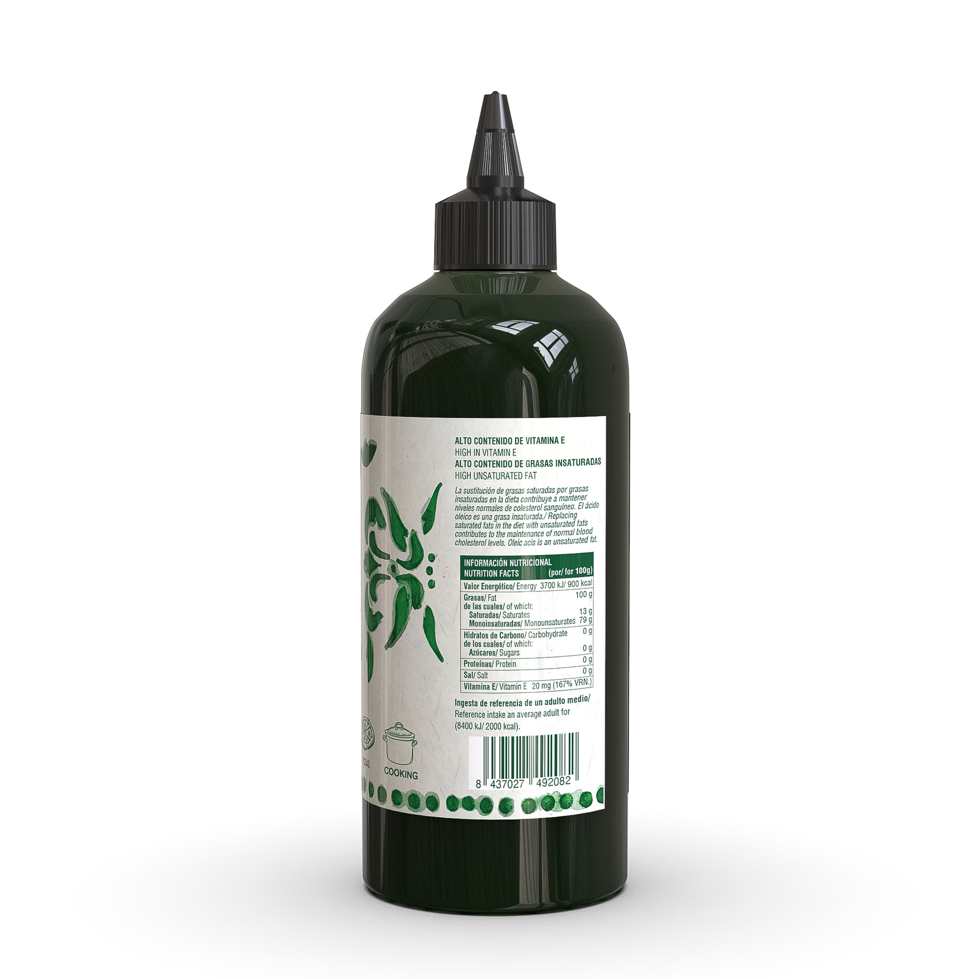 Biberón Aceite de Oliva Virgen Extra 500ml - Imagen 4