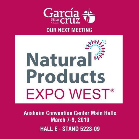 GARCIA DE LA CRUZ ACUDE A EXPO WEST 2019, LA FERIA DE PRODUCTO ORGÁNICO MÁS IMPORTANTE DE USA.