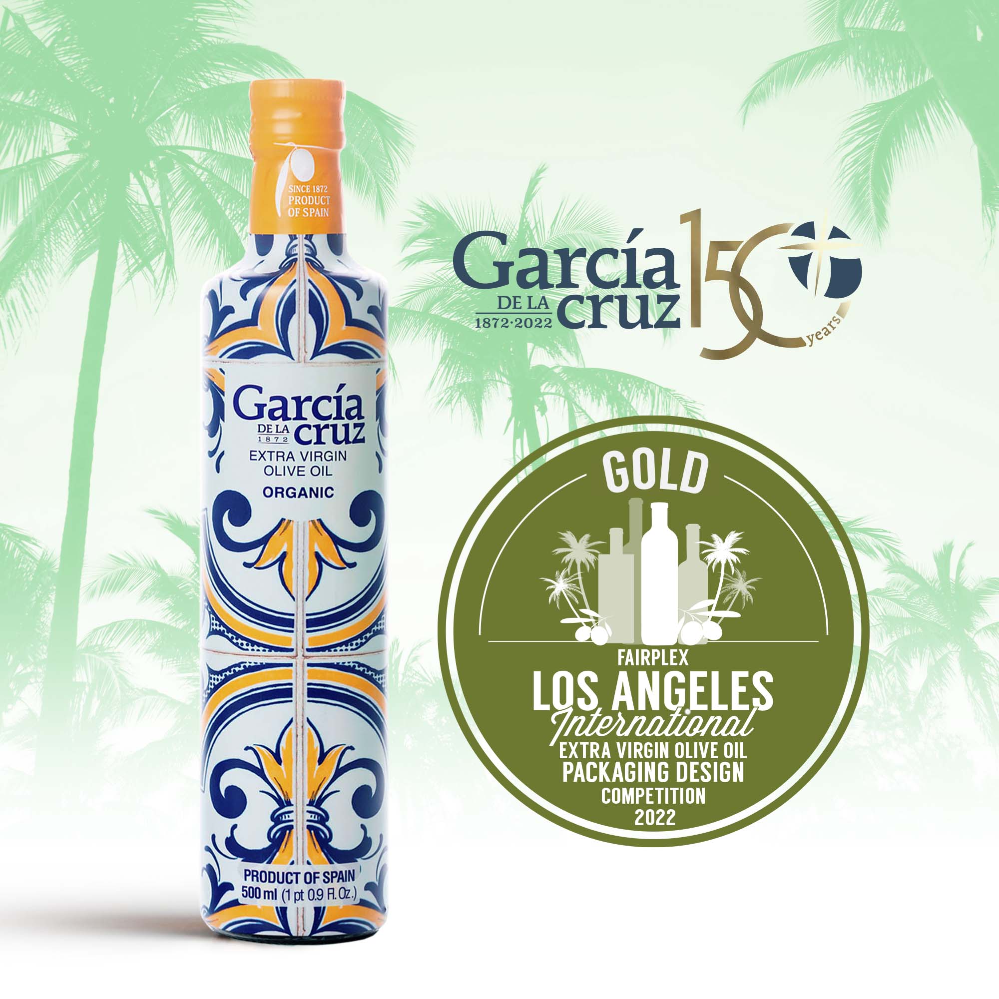 LOS ANGELES INTERNATIONAL OLIVE OIL COMPETITION – Medalla de Oro al diseño del packaging