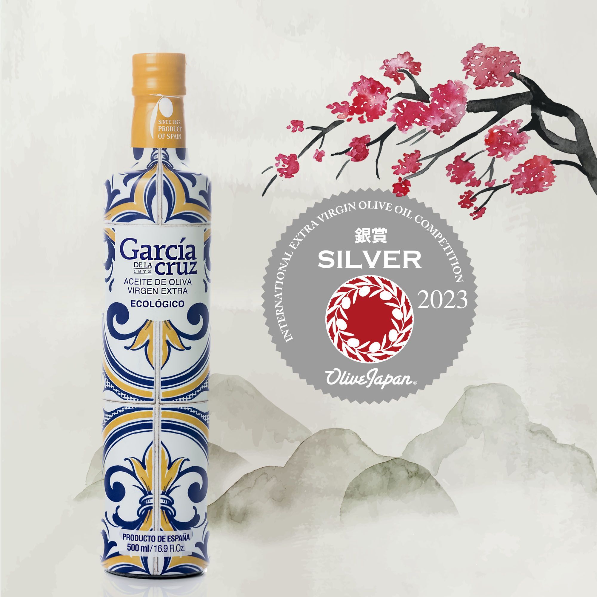 Silver Medal at the JAPAN INTERNATIONAL OLIVE OIL COMPETITION for Master Miller.