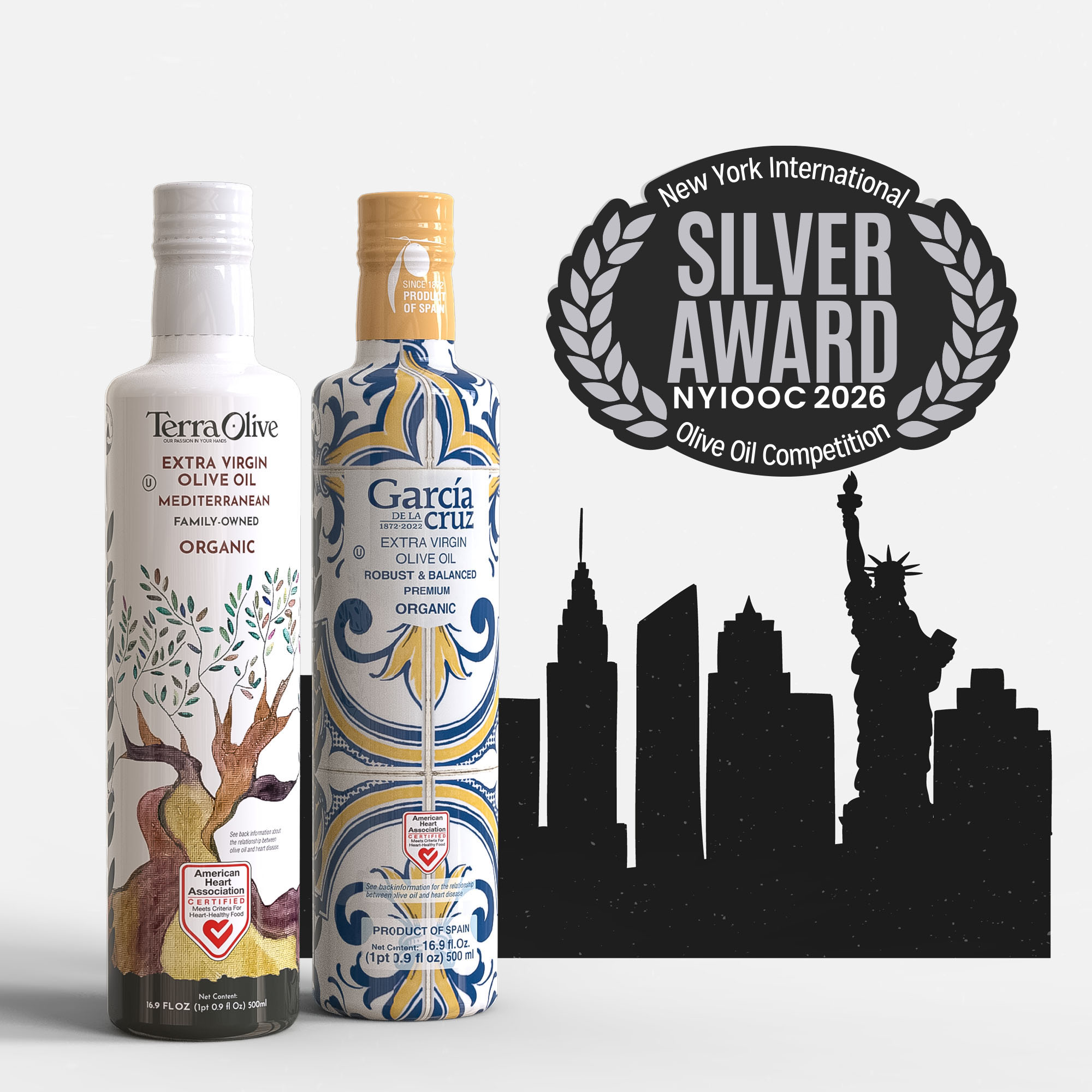 NEW YORK OLIVE OIL COMPETITION – Medalla de Plata al Master Miller y TerraOlive
