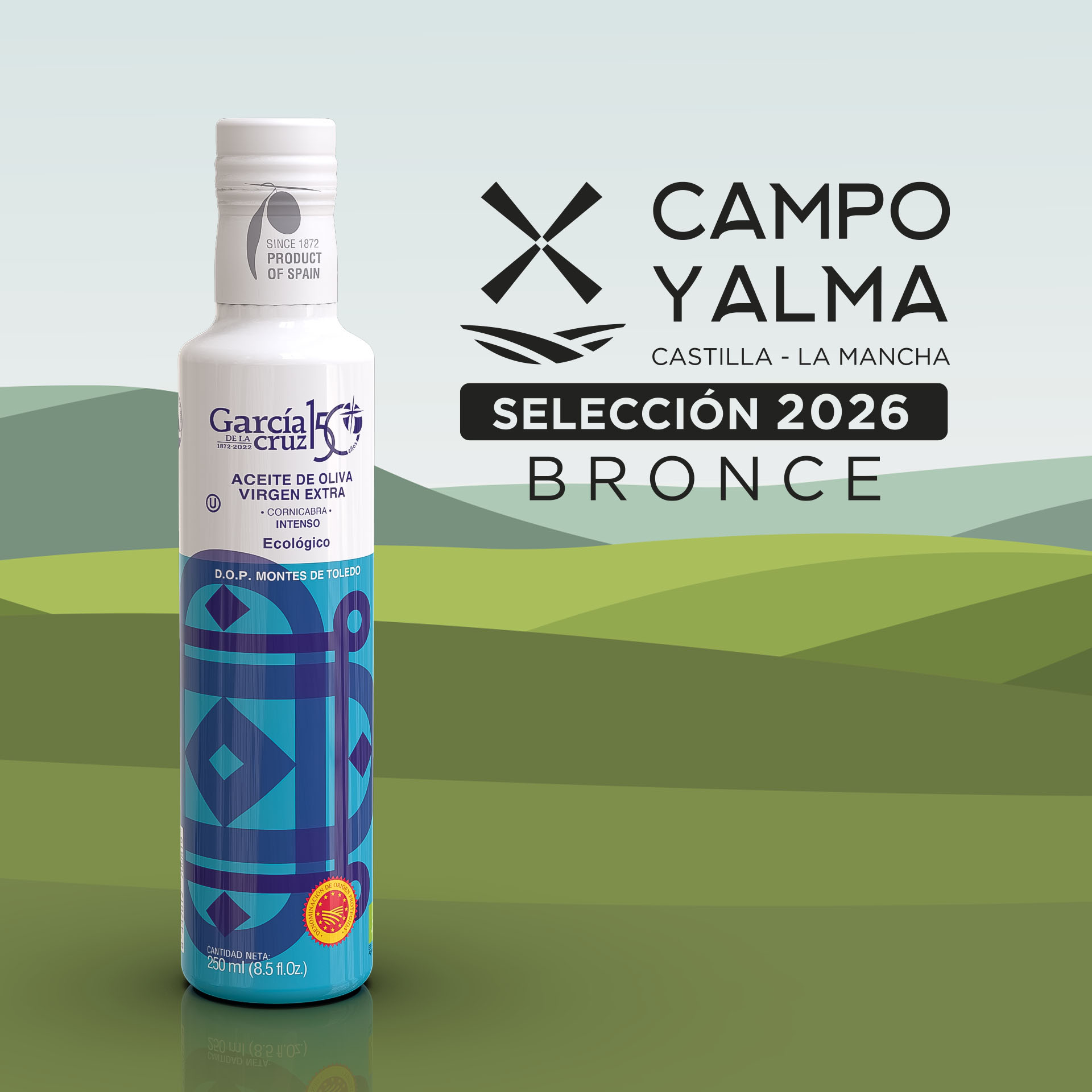 CAMPO Y ALMA SELECCIÓN 2026 – Medalla de Bronce Aceite de Oliva Virgen Extra Cornicabra